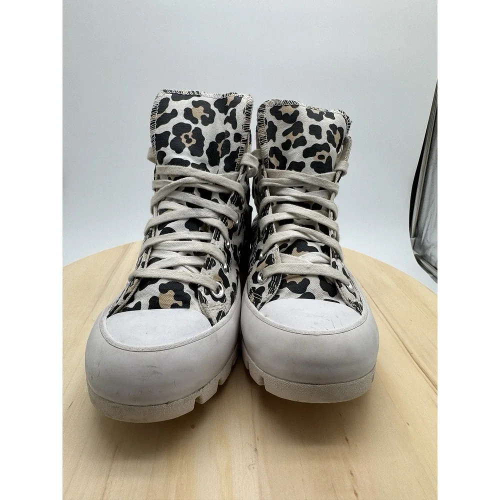 Converse Chuck Taylor All Star Lugged Leopard High Top Platform Sneakers 6.5 Y2K